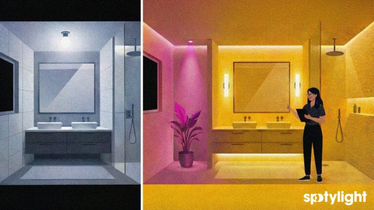 Illuminazione bagno: come creare un’atmosfera spa con una progettazione luminosa consapevole