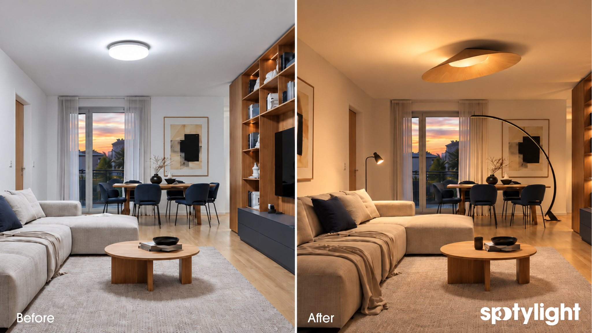 Un esempio pratico: trasformare un soggiorno con un solo punto luce