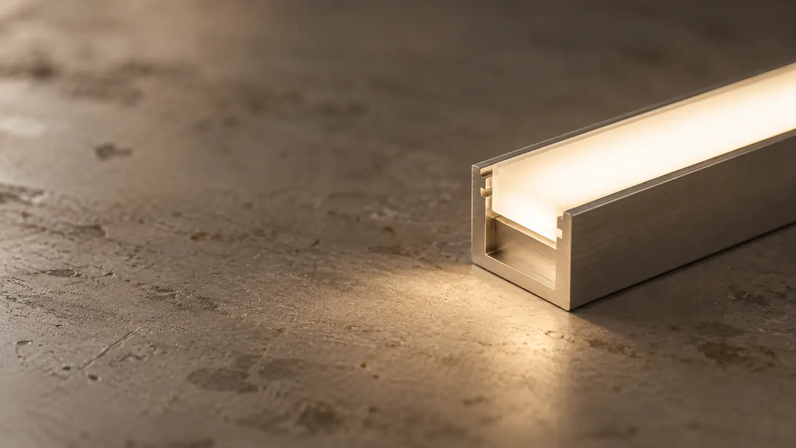 Prototipo di apparecchio di illuminazione sul banco di lavoro